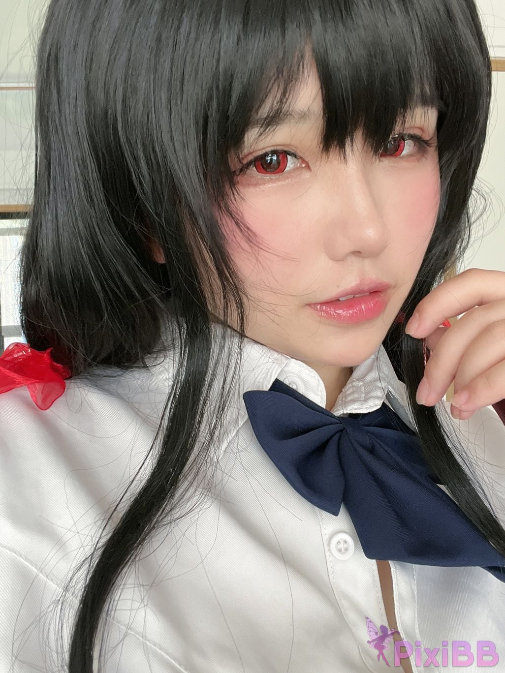 Cosplayer Ah Ban is very happy today azur lane Dafeng jk PixiBB.COM 059