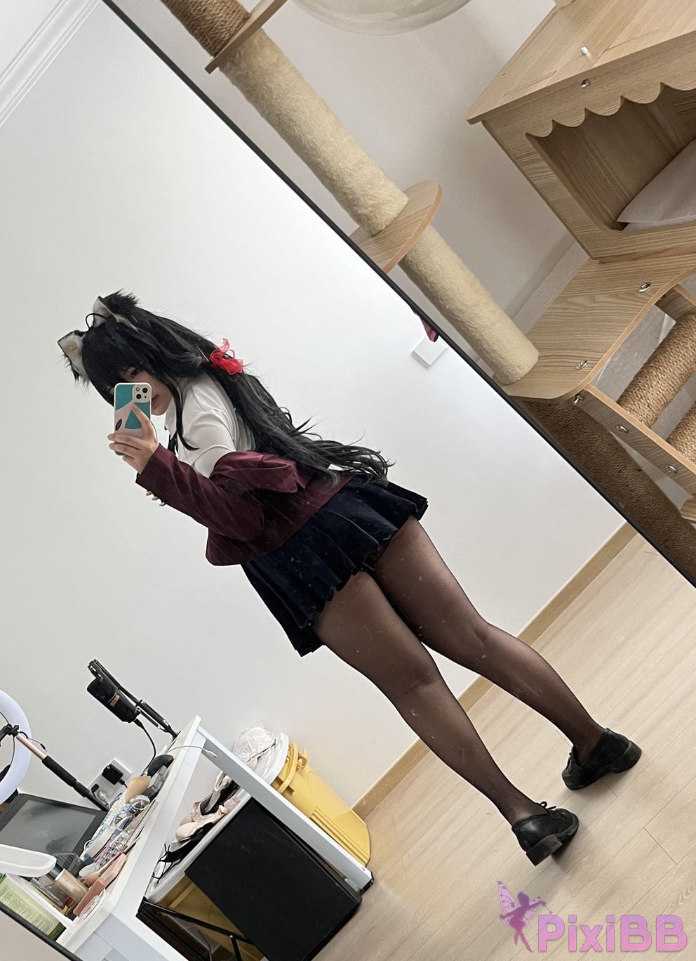 Cosplayer Ah Ban is very happy today azur lane Dafeng jk PixiBB.COM 060