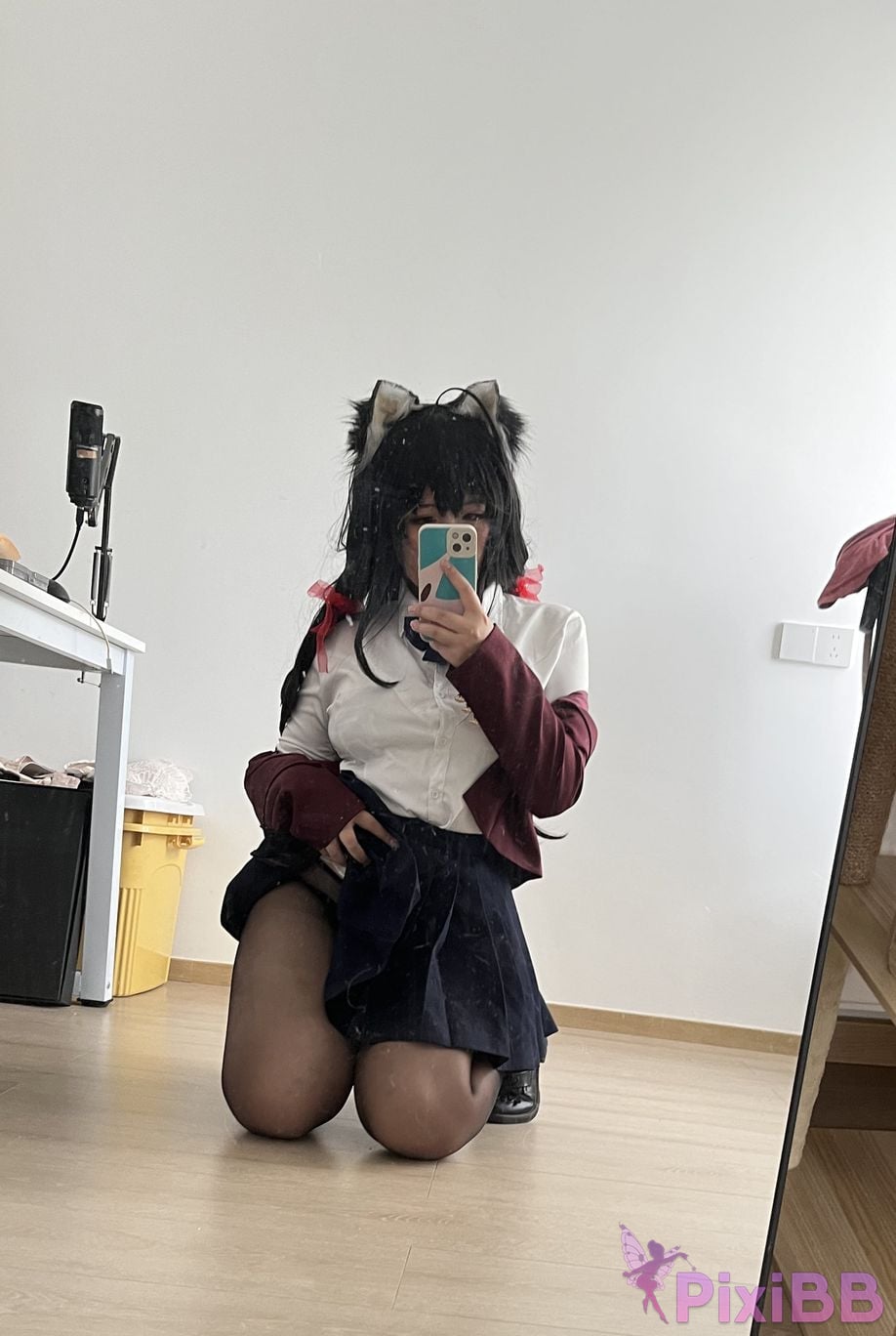 Cosplayer Ah Ban is very happy today azur lane Dafeng jk PixiBB.COM 062