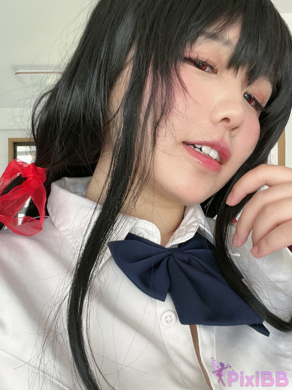 Cosplayer Ah Ban is very happy today azur lane Dafeng jk PixiBB.COM 070