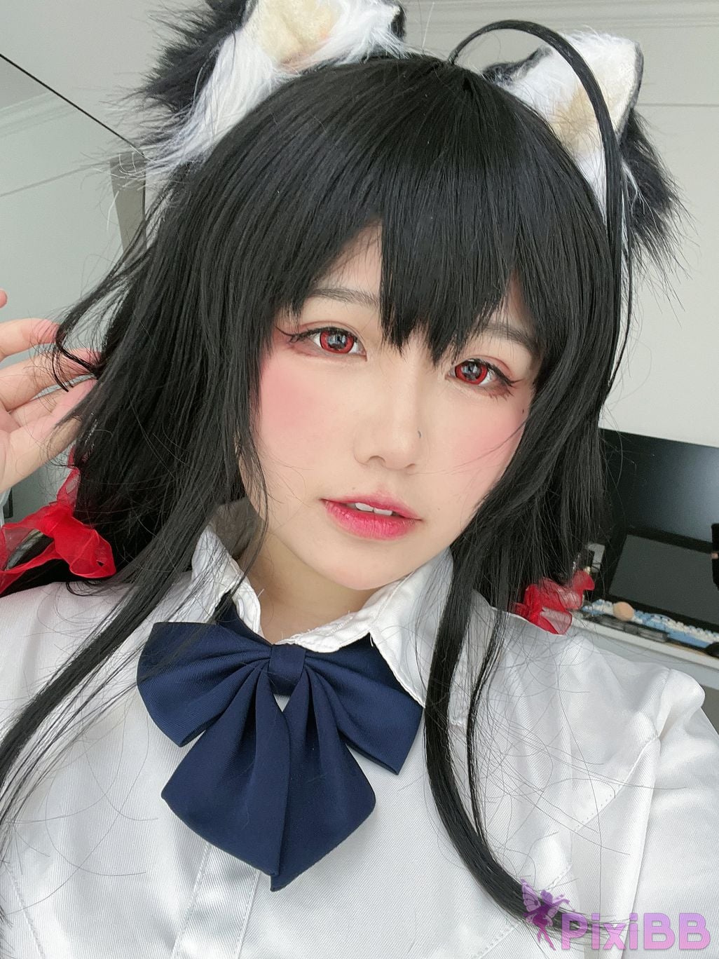 Cosplayer Ah Ban is very happy today azur lane Dafeng jk PixiBB.COM 075