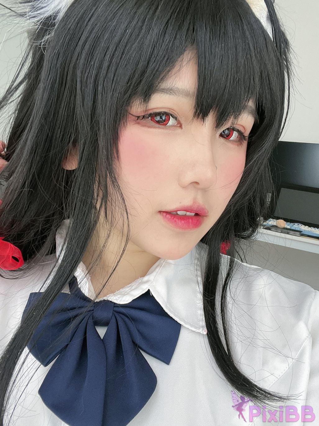Cosplayer Ah Ban is very happy today azur lane Dafeng jk PixiBB.COM 076