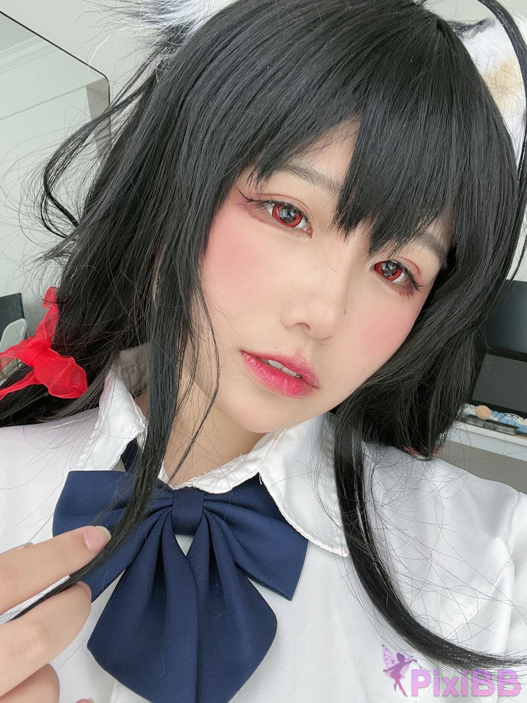 Cosplayer Ah Ban is very happy today azur lane Dafeng jk PixiBB.COM 077