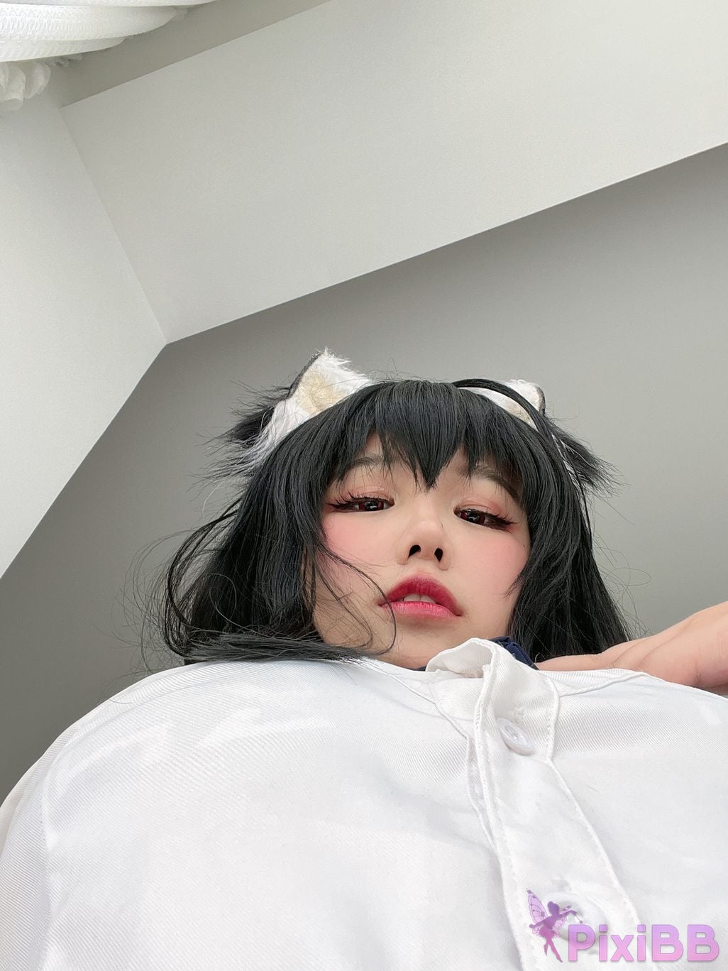 Cosplayer Ah Ban is very happy today azur lane Dafeng jk PixiBB.COM 078