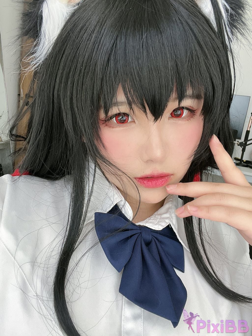 Cosplayer Ah Ban is very happy today azur lane Dafeng jk PixiBB.COM 082