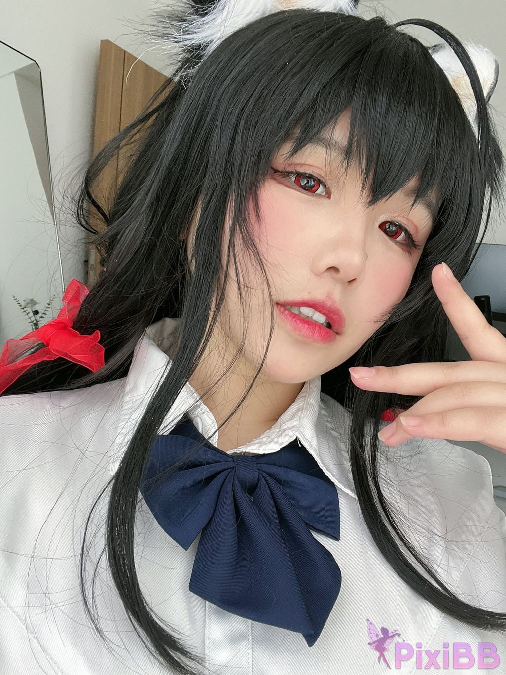 Cosplayer Ah Ban is very happy today azur lane Dafeng jk PixiBB.COM 083