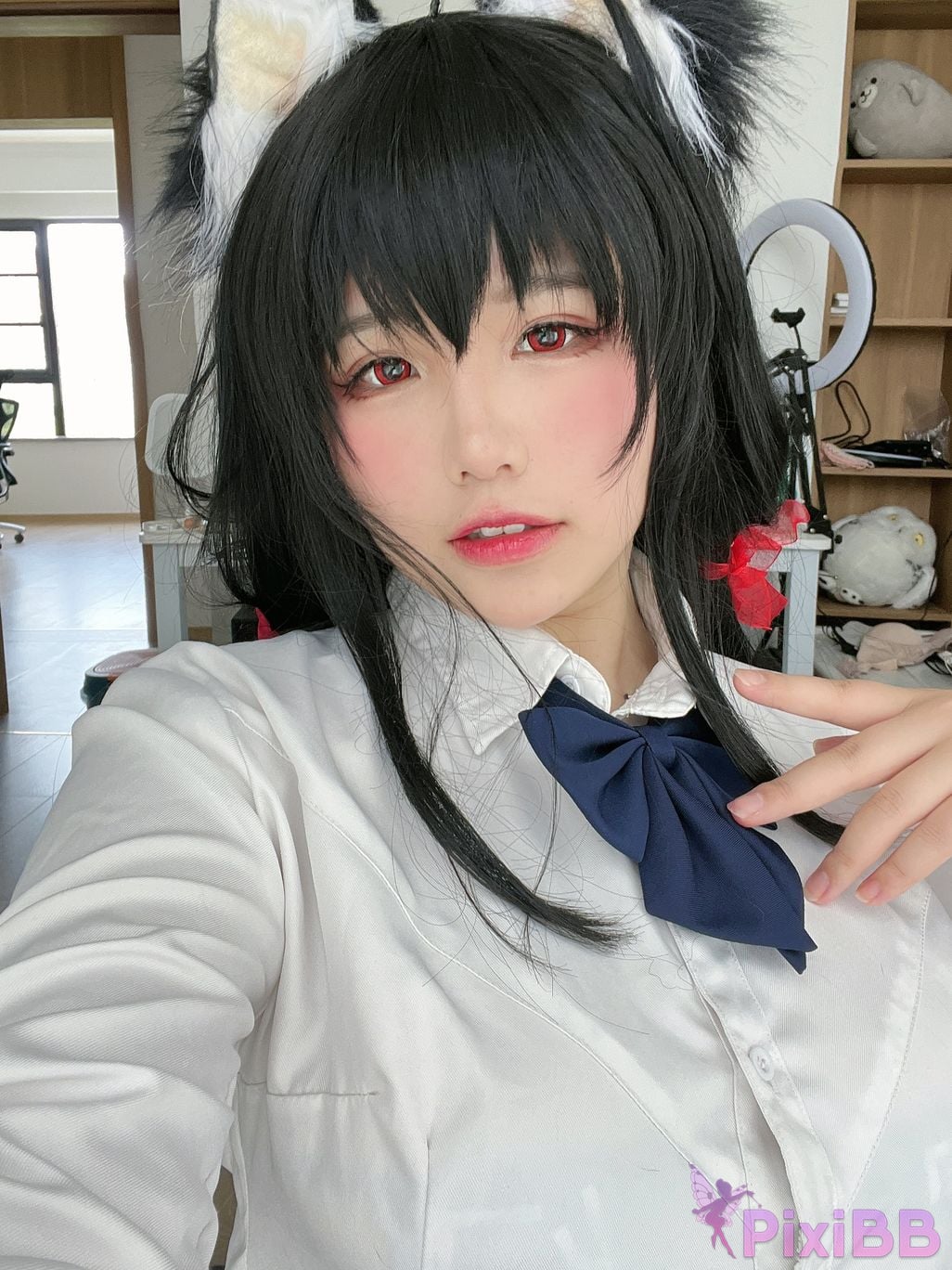 Cosplayer Ah Ban is very happy today azur lane Dafeng jk PixiBB.COM 088