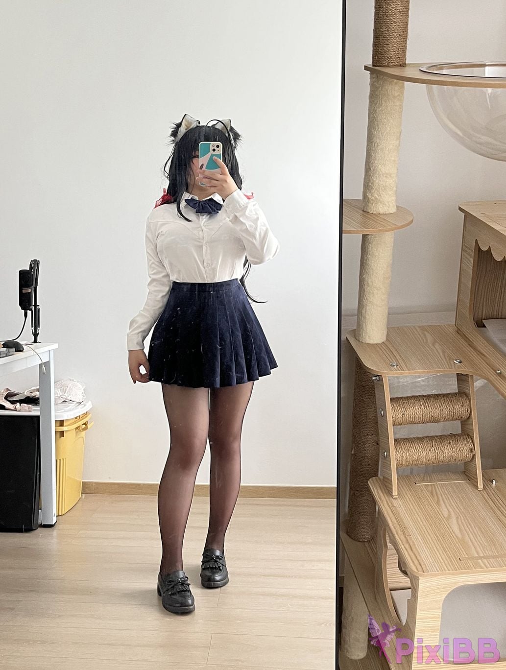 Cosplayer Ah Ban is very happy today azur lane Dafeng jk PixiBB.COM 089