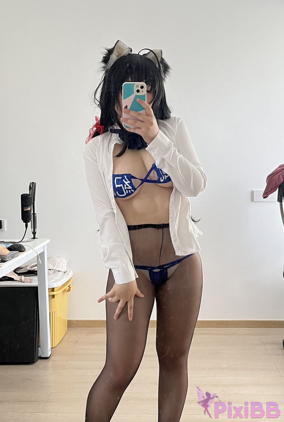 Cosplayer Ah Ban is very happy today azur lane Dafeng jk PixiBB.COM 093