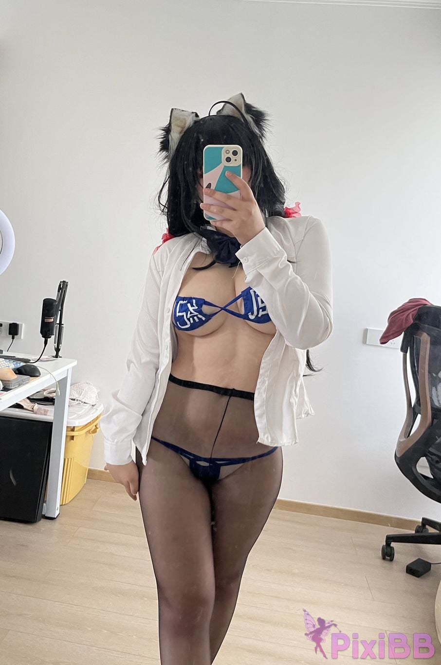 Cosplayer Ah Ban is very happy today azur lane Dafeng jk PixiBB.COM 095