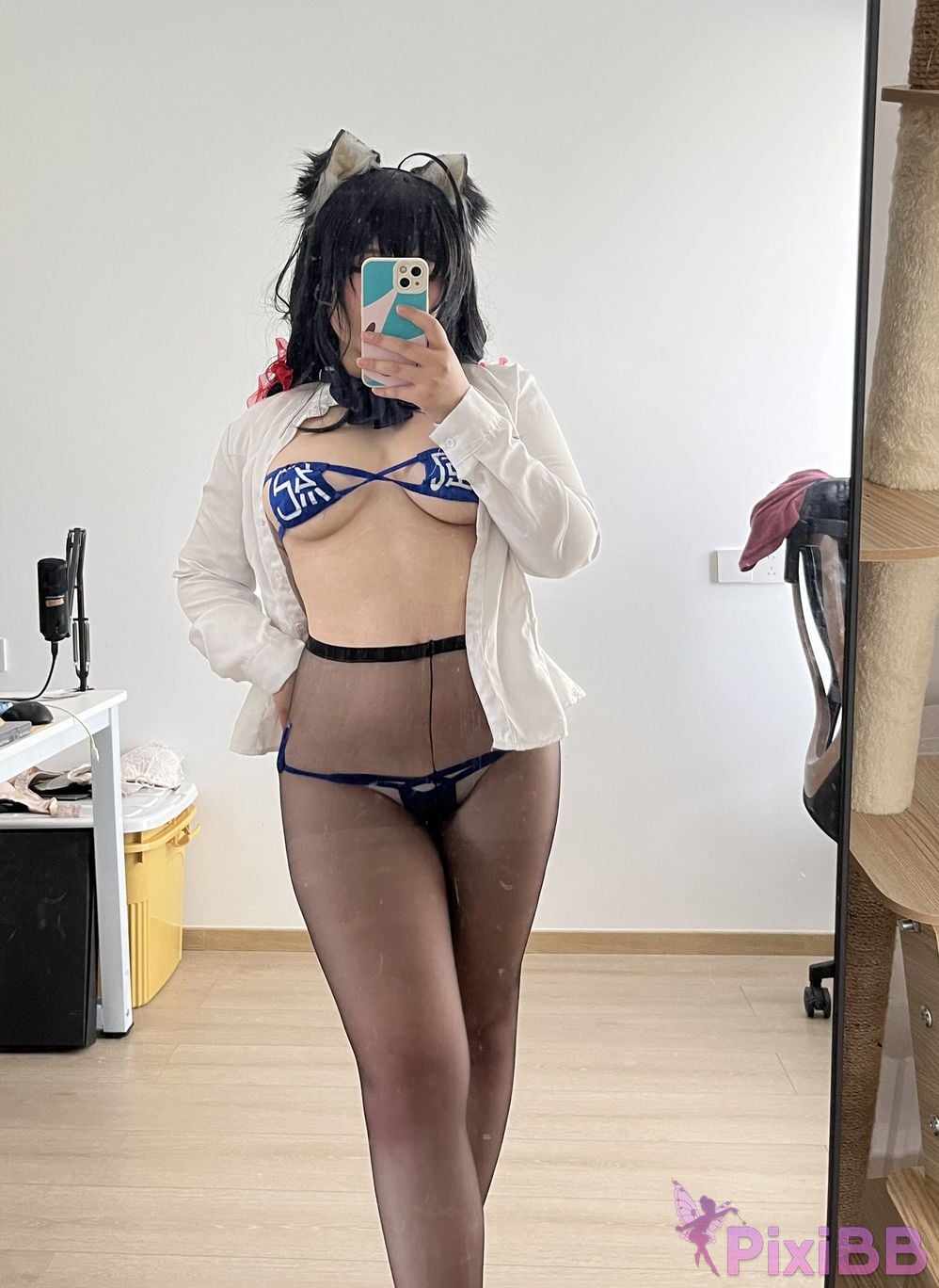 Cosplayer Ah Ban is very happy today azur lane Dafeng jk PixiBB.COM 096