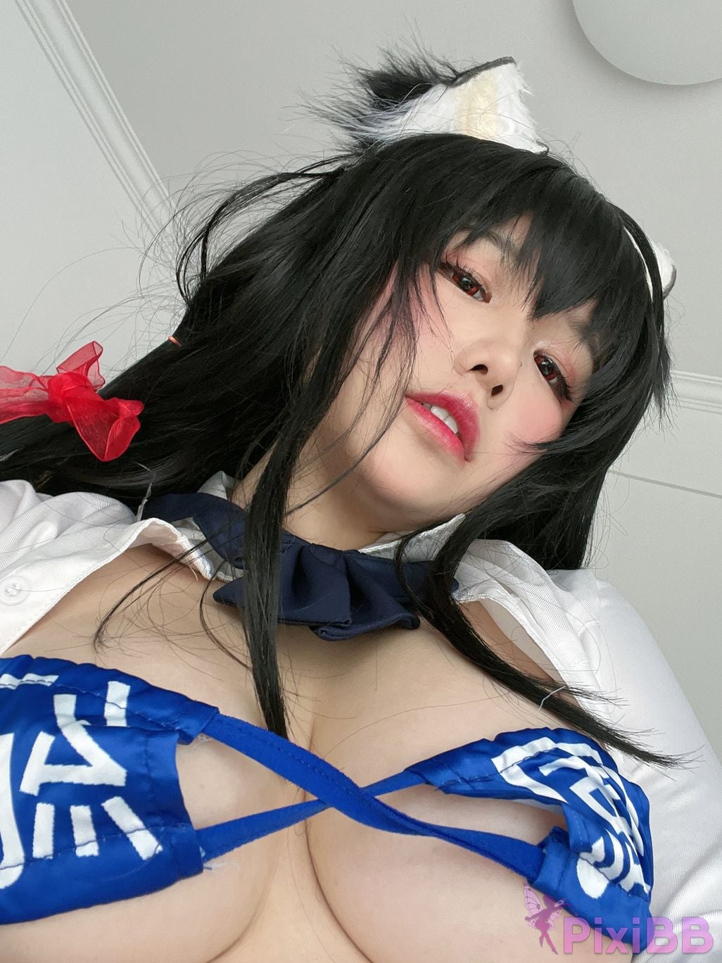 Cosplayer Ah Ban is very happy today azur lane Dafeng jk PixiBB.COM 101