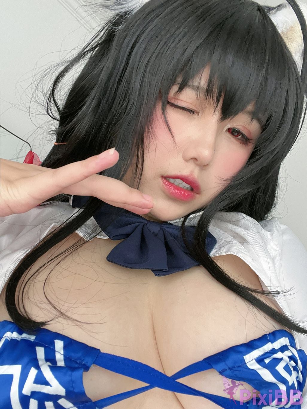 Cosplayer Ah Ban is very happy today azur lane Dafeng jk PixiBB.COM 102
