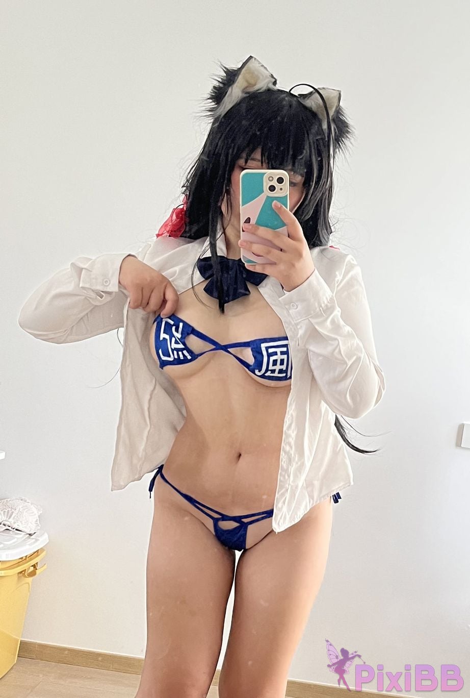 Cosplayer Ah Ban is very happy today azur lane Dafeng jk PixiBB.COM 109