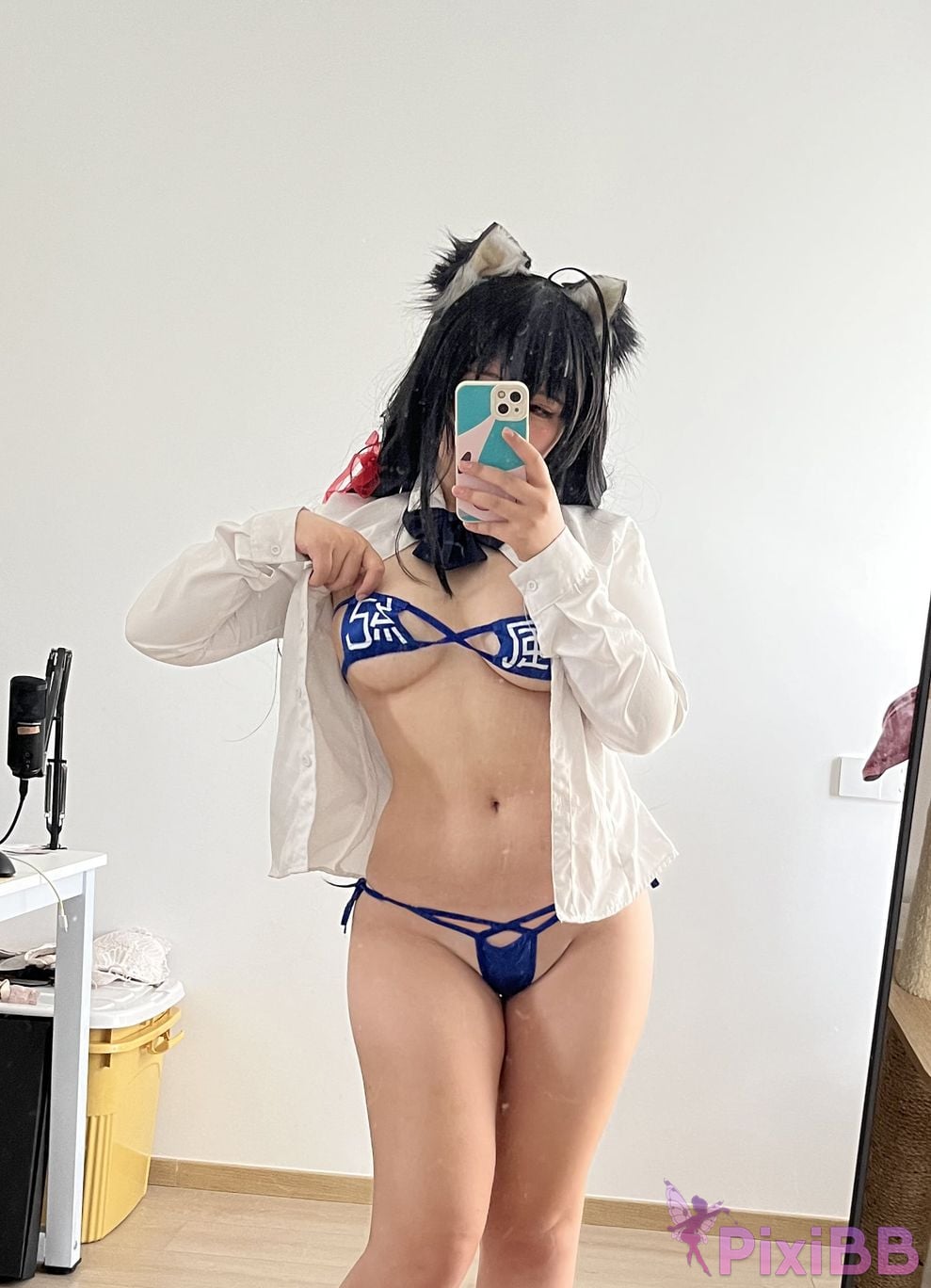 Cosplayer Ah Ban is very happy today azur lane Dafeng jk PixiBB.COM 110