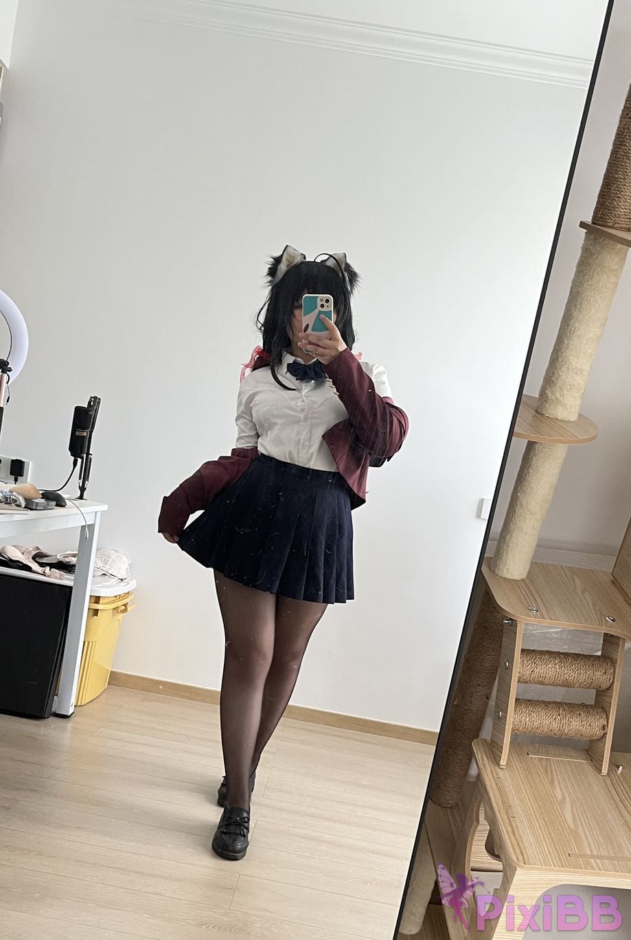Cosplayer Ah Ban is very happy today azur lane Dafeng jk PixiBB.COM 124