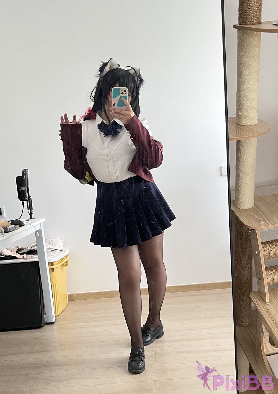Cosplayer Ah Ban is very happy today azur lane Dafeng jk PixiBB.COM 125