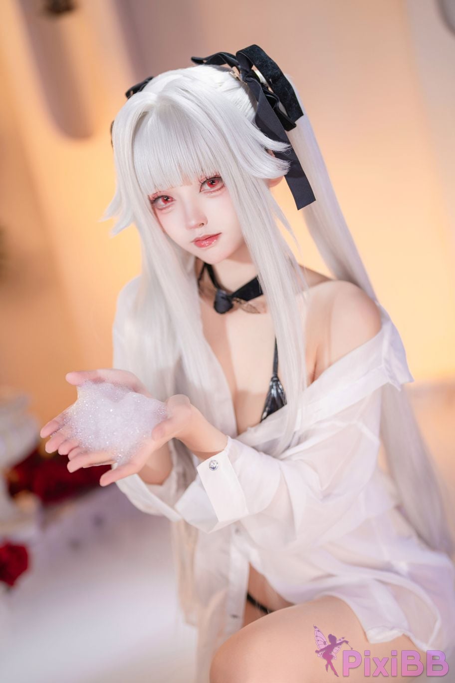 Cosplayer Big roll small Beautiful Girl Wanhua Mirror pool PixiBB.COM 001