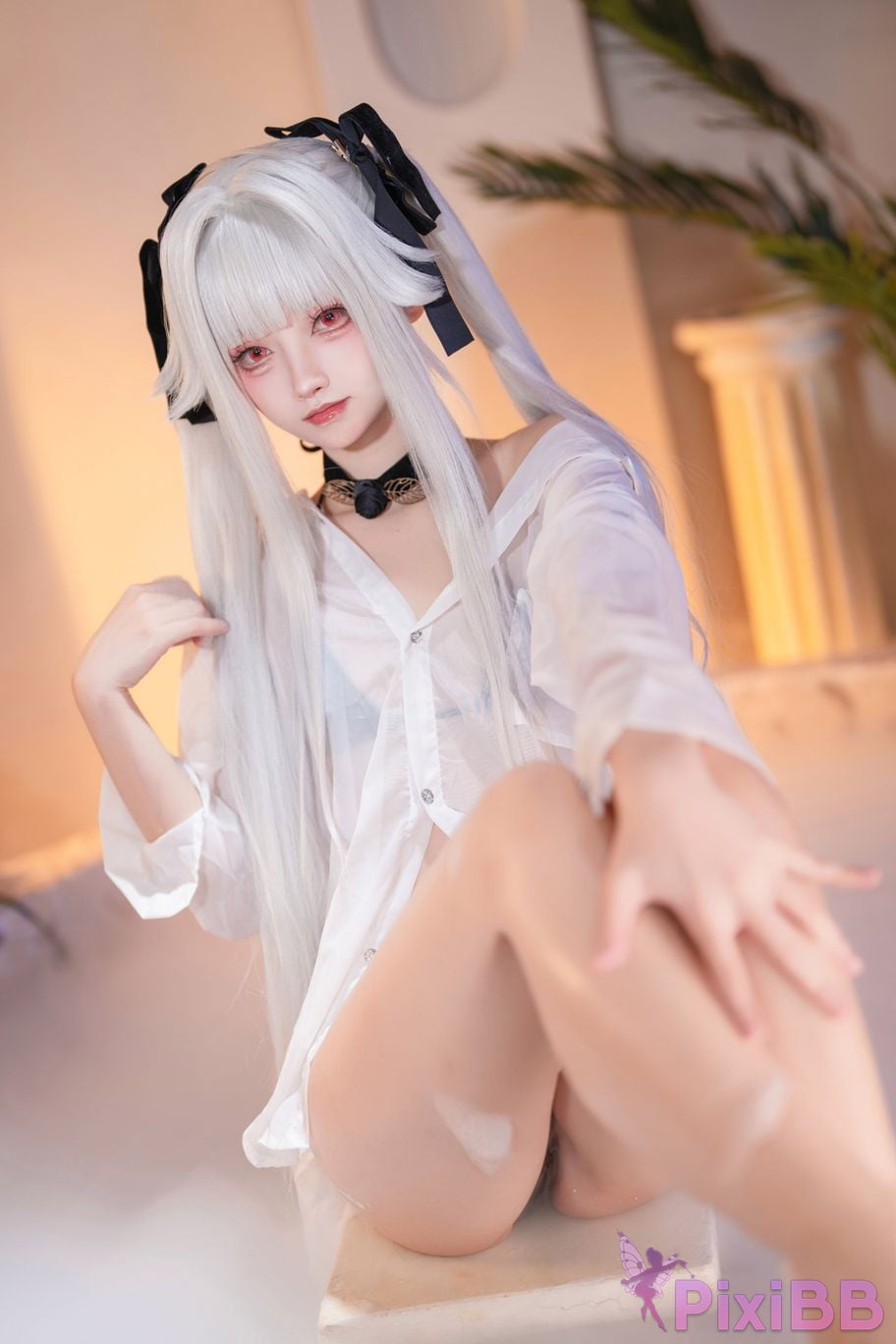 Cosplayer Big roll small Beautiful Girl Wanhua Mirror pool PixiBB.COM 002