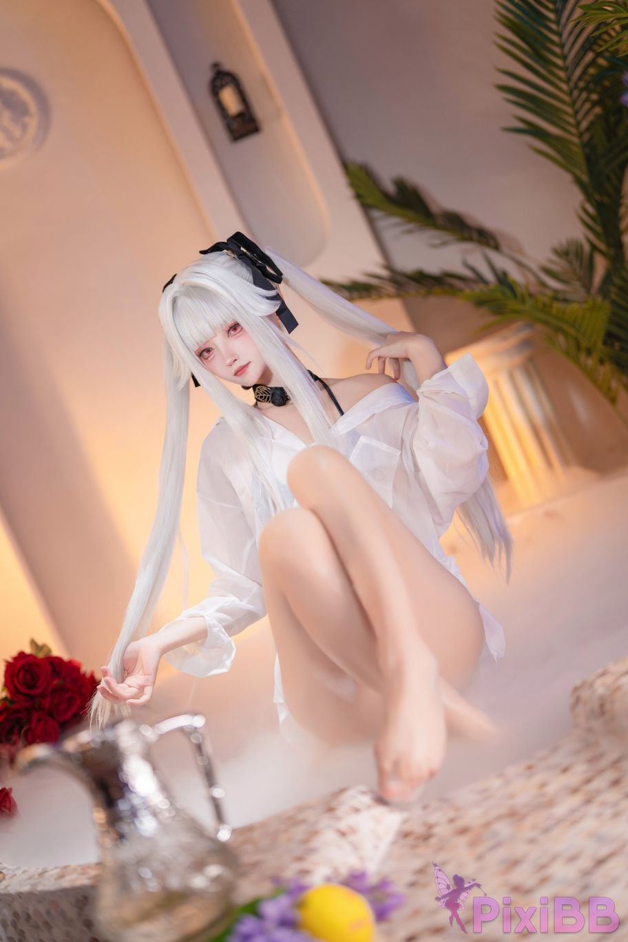 Cosplayer Big roll small Beautiful Girl Wanhua Mirror pool PixiBB.COM 004
