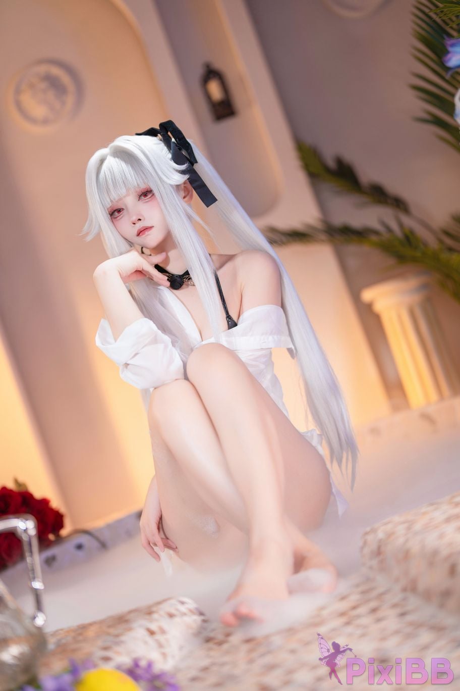 Cosplayer Big roll small Beautiful Girl Wanhua Mirror pool PixiBB.COM 005
