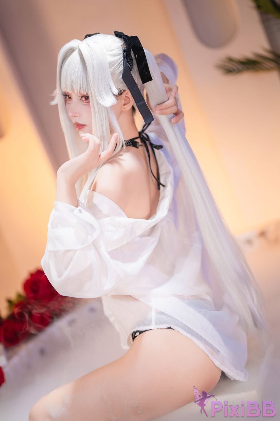 Cosplayer Big roll small Beautiful Girl Wanhua Mirror pool PixiBB.COM 007