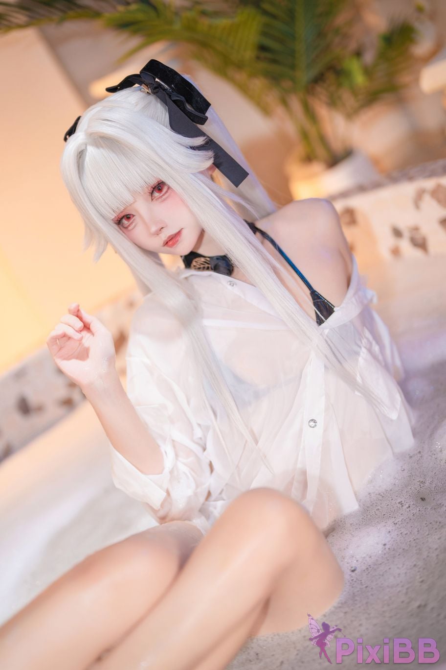 Cosplayer Big roll small Beautiful Girl Wanhua Mirror pool PixiBB.COM 014