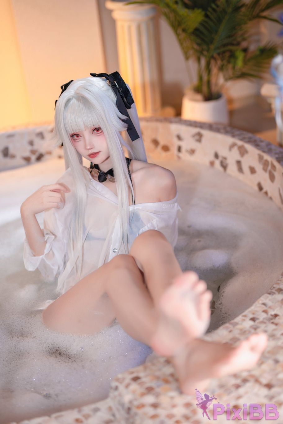 Cosplayer Big roll small Beautiful Girl Wanhua Mirror pool PixiBB.COM 015