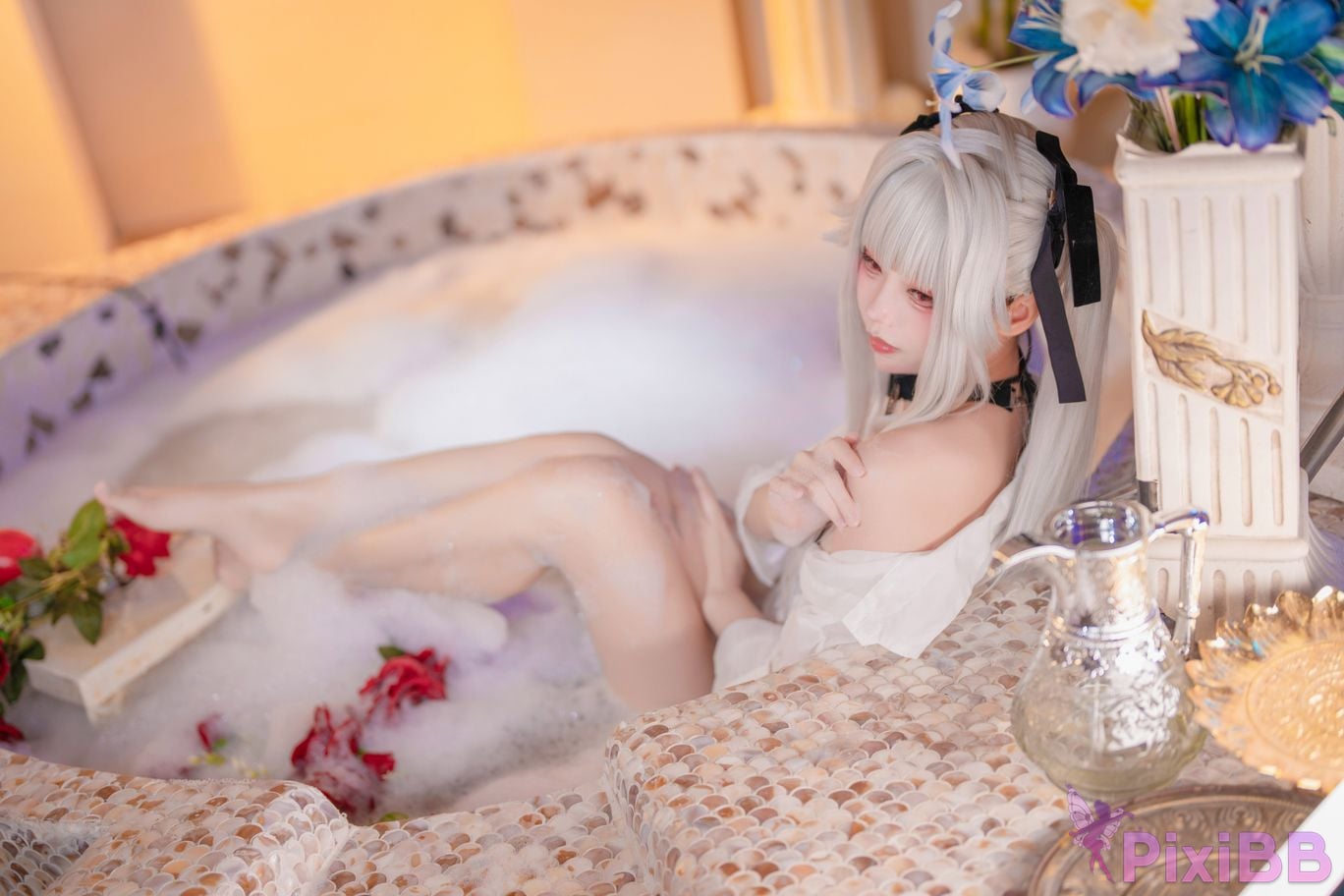 Cosplayer Big roll small Beautiful Girl Wanhua Mirror pool PixiBB.COM 017