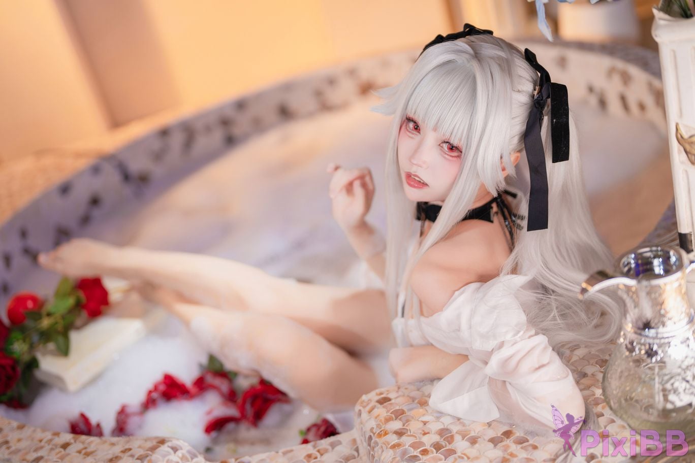 Cosplayer Big roll small Beautiful Girl Wanhua Mirror pool PixiBB.COM 020