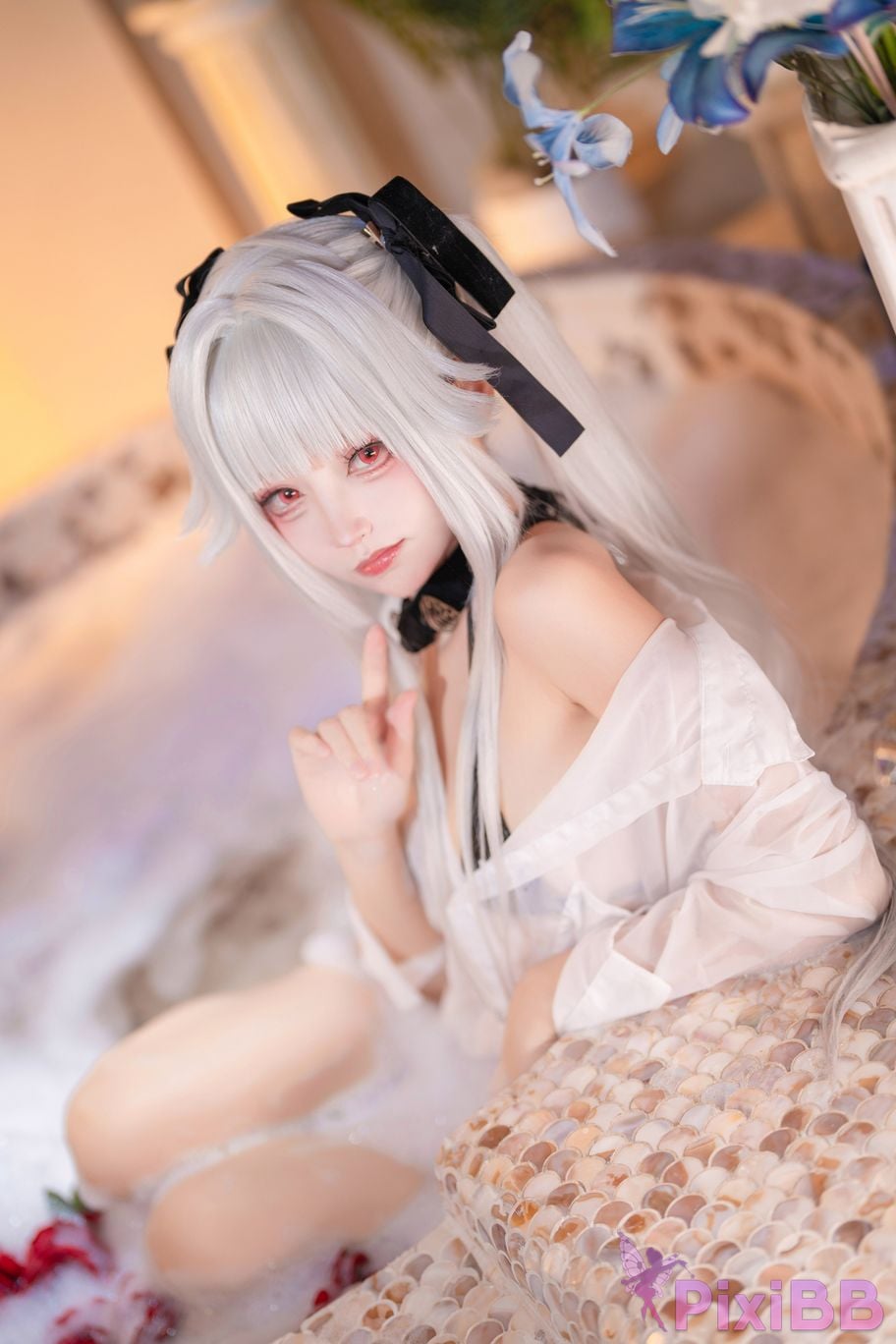Cosplayer Big roll small Beautiful Girl Wanhua Mirror pool PixiBB.COM 022