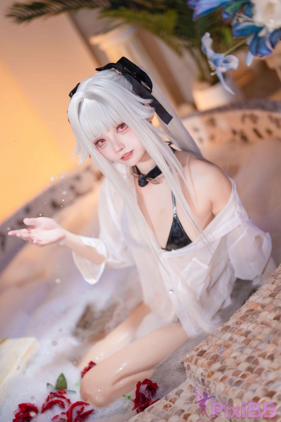 Cosplayer Big roll small Beautiful Girl Wanhua Mirror pool PixiBB.COM 024