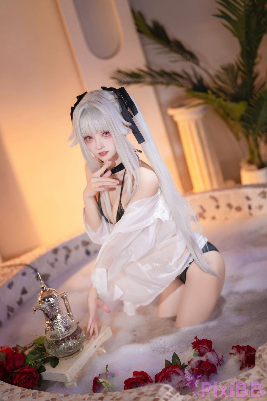 Cosplayer Big roll small Beautiful Girl Wanhua Mirror pool PixiBB.COM 027