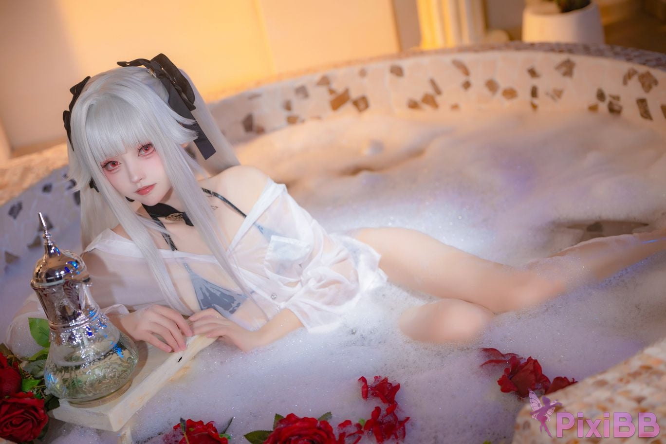Cosplayer Big roll small Beautiful Girl Wanhua Mirror pool PixiBB.COM 033