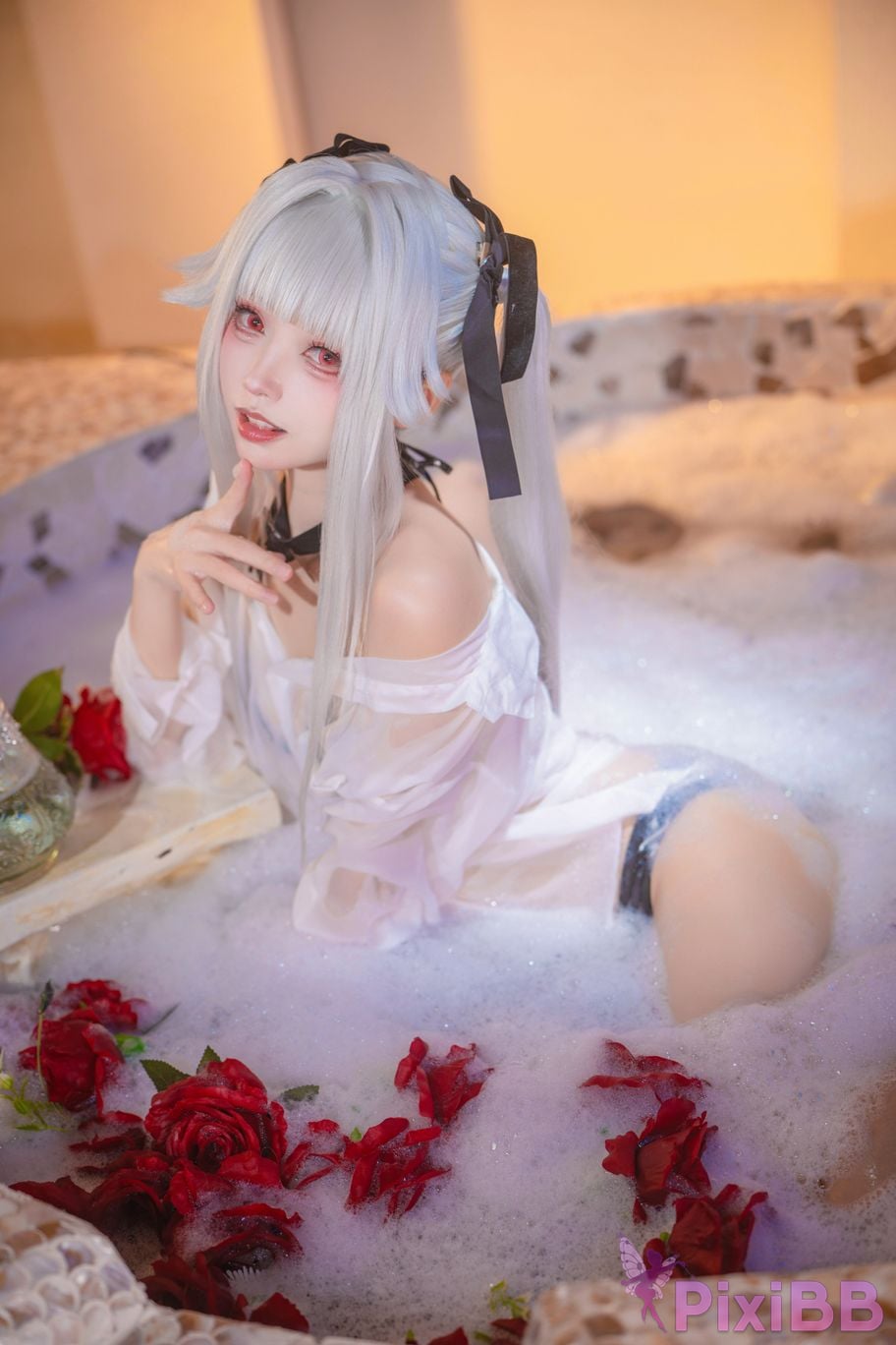 Cosplayer Big roll small Beautiful Girl Wanhua Mirror pool PixiBB.COM 034