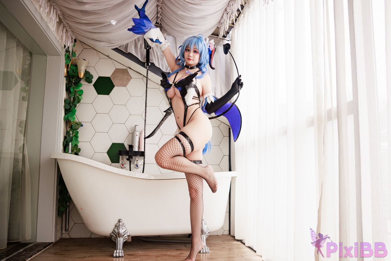 Cosplayer A Xuexue Succubus Ganyu PixiBB.COM 018