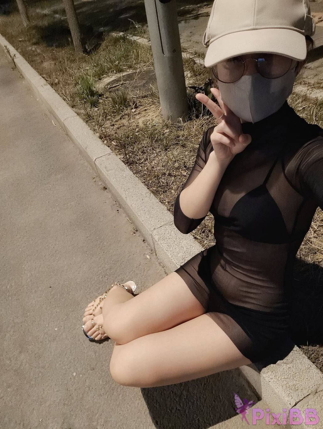 OtherXXX Sweetheart pure Wife exposed outdoors private photo shoot benefit PixiBB.COM 004