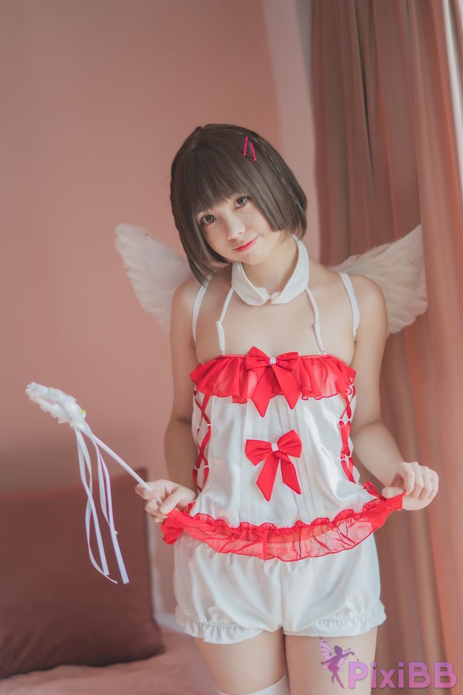 Cosplayer Yoko Zhai Xia Ono platinum Saki front feather rr Four people in pairs with girlfriends PixiBB.COM 016