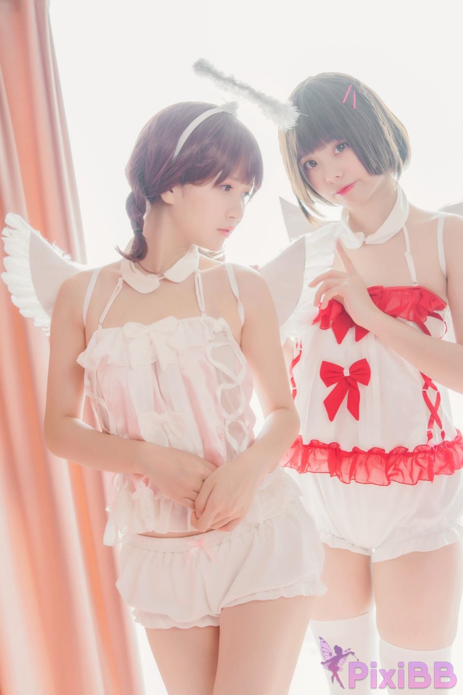 Cosplayer Yoko Zhai Xia Ono platinum Saki front feather rr Four people in pairs with girlfriends PixiBB.COM 027