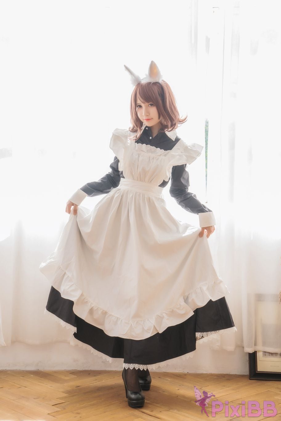 Cosplayer Yoko Zhai Xia Ono platinum Saki front feather rr Four people in pairs with girlfriends PixiBB.COM 109