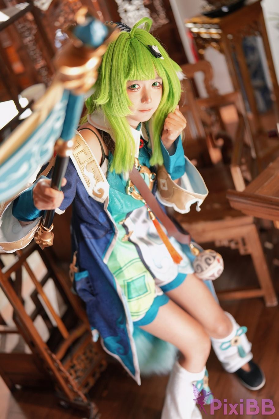 Do Cosplay like Ai Li Huohuo PixiBB.COM 001