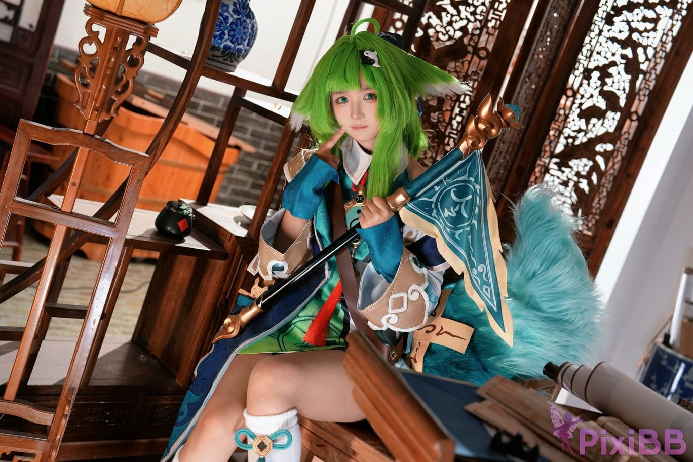 Do Cosplay like Ai Li Huohuo PixiBB.COM 009
