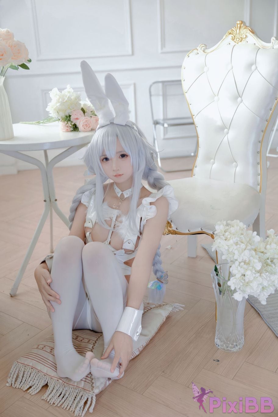 Do Cosplay like Ali Azur Blue Route Vicious White Rabbit PixiBB.COM 001