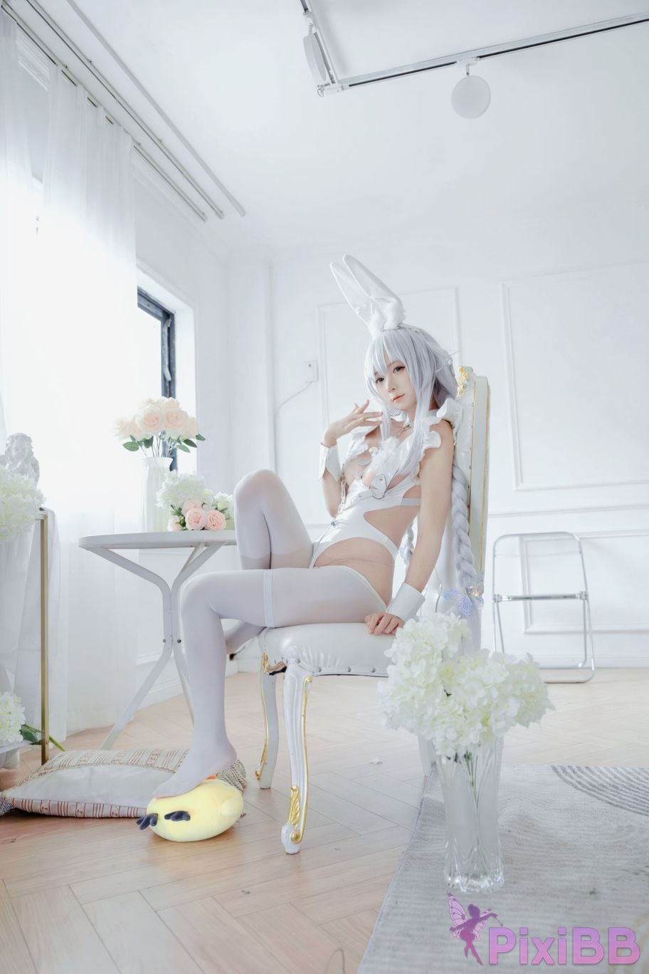 Do Cosplay like Ali Azur Blue Route Vicious White Rabbit PixiBB.COM 003