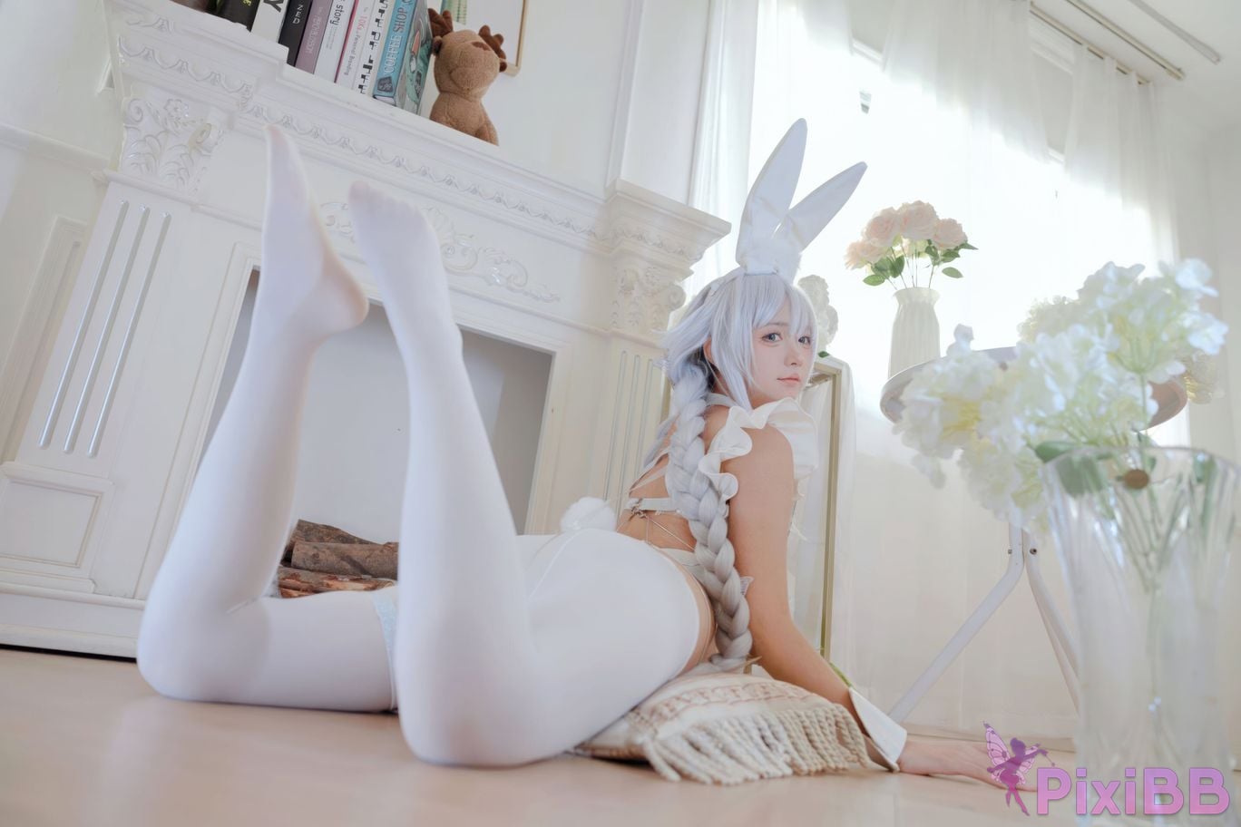 Do Cosplay like Ali Azur Blue Route Vicious White Rabbit PixiBB.COM 005