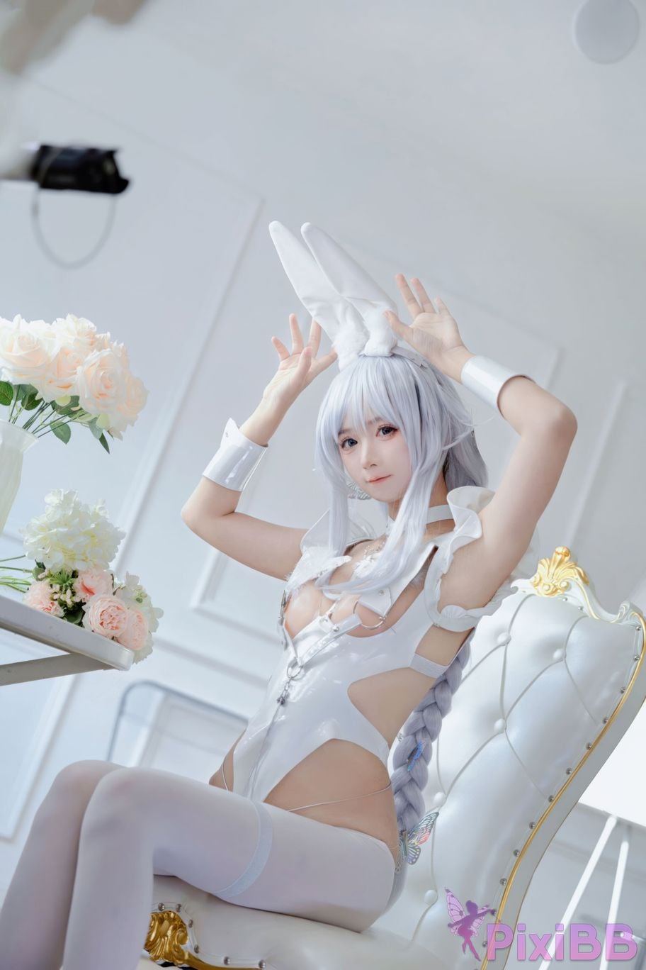 Do Cosplay like Ali Azur Blue Route Vicious White Rabbit PixiBB.COM 027