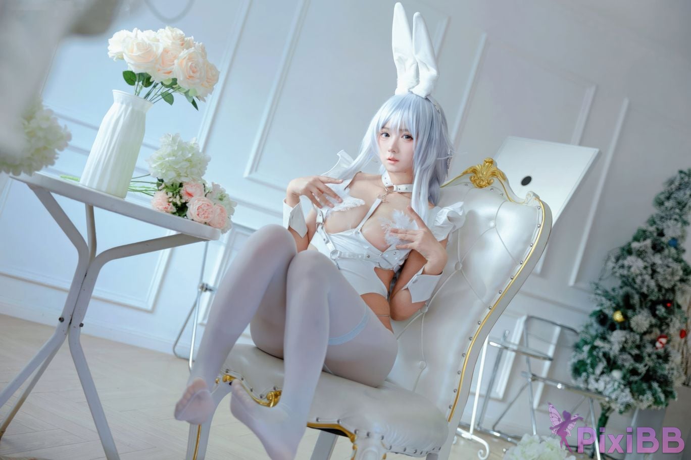 Do Cosplay like Ali Azur Blue Route Vicious White Rabbit PixiBB.COM 034