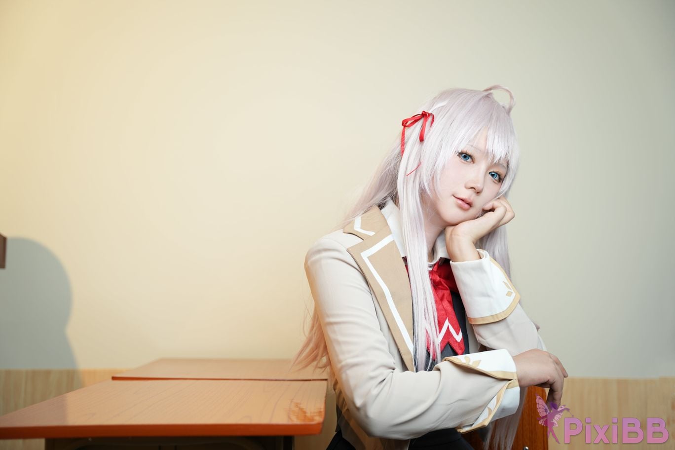 Do Cosplay like Ali from time to time Im a classmate next Ellie who is softly covering her shame in Russian PixiBB.COM 001