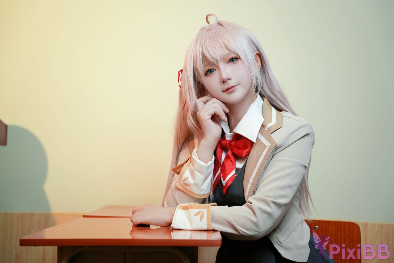 Do Cosplay like Ali from time to time Im a classmate next Ellie who is softly covering her shame in Russian PixiBB.COM 002
