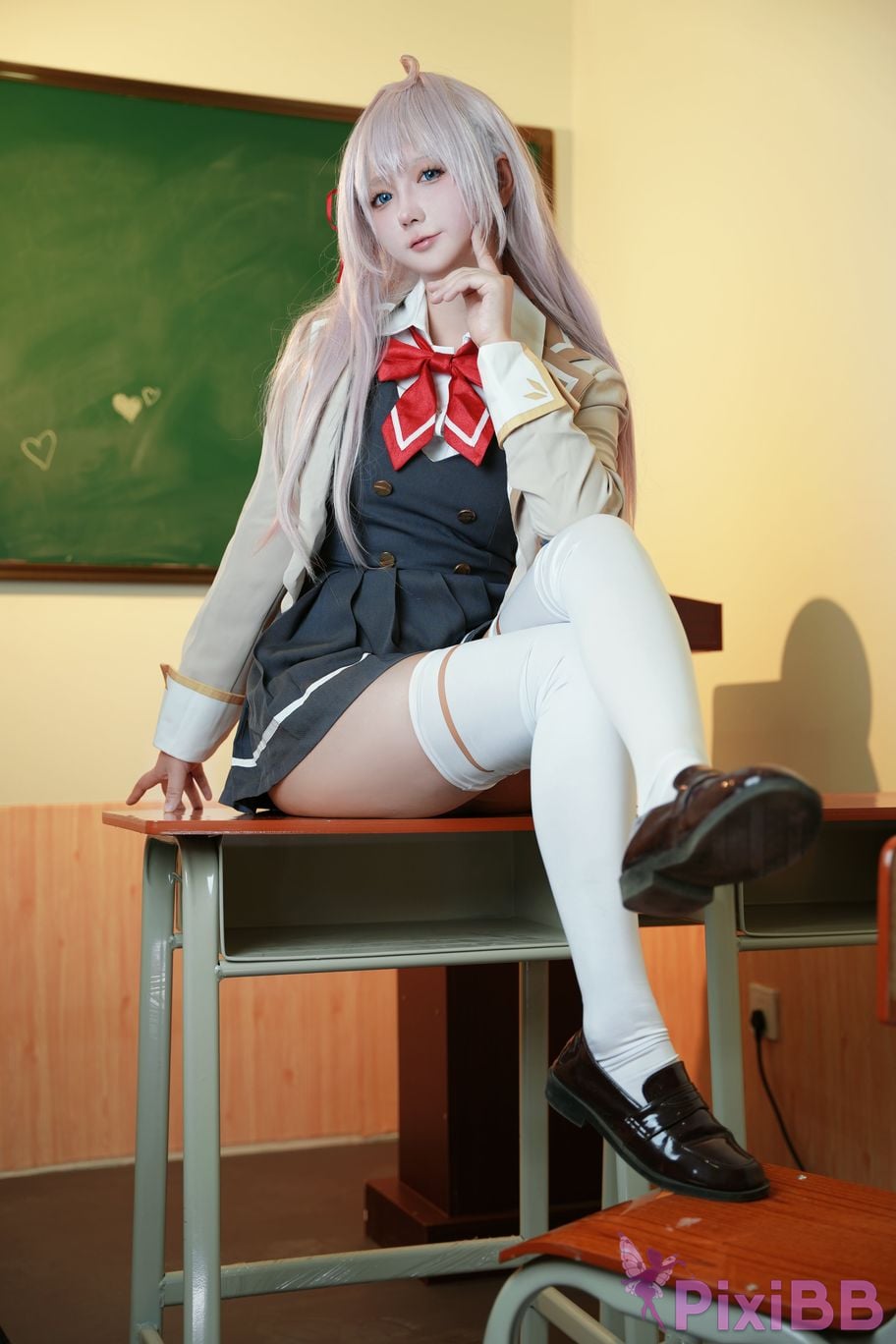 Do Cosplay like Ali from time to time Im a classmate next Ellie who is softly covering her shame in Russian PixiBB.COM 004